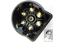 Distributor cap 400181 to suit DJ/DK6A distributors ,high quality , brass inserts ,supplied with acorn nuts & split washers, fits most 1930's 6 cylinder cars